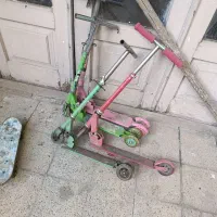 اسکوتر و اسکیت برد و ماشین