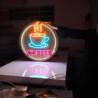 تابلو ال ای دی و نئون لوگو دار ..