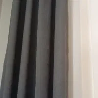 دو عدد دستک پرده مینی‌مال مخملی رنگ طوسی