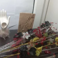 گل مصنوعی جامدادی مجسمه،اسپند دود کن میز تلفن دکور