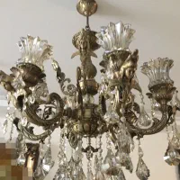 یک جفت لوستر برنز هر کدام ۶ شاخه