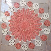 رومیزی شکوفه در ابعاد 50 *50|پرده، رانر، رومیزی|زرند, |دیوار