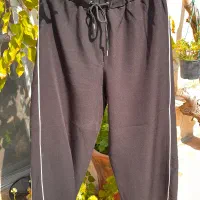 شلوار مشکی دو خط سفید Zara