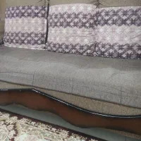 مبل هفت نفره چهار چوب از جنس چوب روس|مبلمان خانگی و میز عسلی|ماهدشت, |دیوار