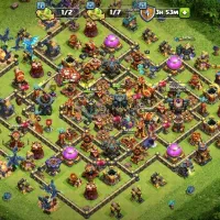 اکانت کلش لول 242 دیوار مکس و اسکین