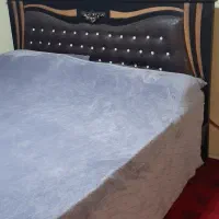 ست بوفه و تخت چوبی بدون تشک تمیز و محکم