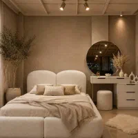 تخت خواب MDF کد ۱ با رنگ‌بندی
