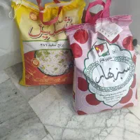 برنج سبز بهار با شلیل