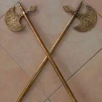 تبرزین عتیقه برنجی