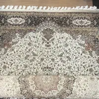 فرش ۹ متری ۷۰۰ شونه ستاره طلایی دلیجان کاملا نو