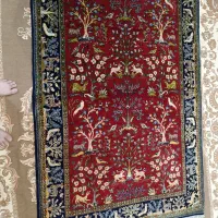 فرش دستباف طرح شکارگاه کاشان