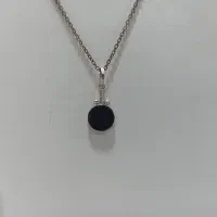 مدال نقره نگین مشکی عیار ۹۲۵ کد محصول ۶۲۵|جواهرات|اصفهان, مولوی|دیوار