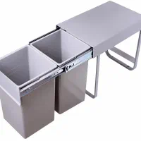سطل آشغال دوقلو داخل کابینت