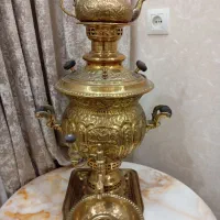 سماور و میز -وتعدادی مجسمه بنز|صنایع دستی و سایر لوازم تزئینی|نهاوند, |دیوار