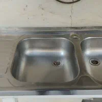 سینک با کابینت|آب‌چکان و نظم‌دهنده ظروف|خرم‌آباد, |دیوار