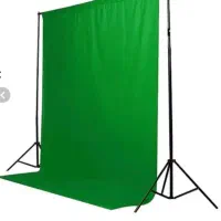 پرده سبز کروماکی + رینگ لایت پایه دار و سافت باکس