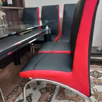 میزنهارخوری۶نفره شیشه ترک با۶عددصندلی|میز و صندلی غذاخوری|شهرکرد, |دیوار