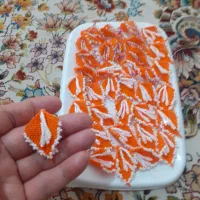 تعداد ۳۶ عدد گل شیپوری منحق بافت|زیورآلات و اکسسوری|یاسوج, |دیوار