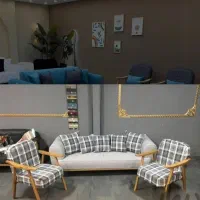 مبل کویین پشت چوبی ( مدرن ) خوش نشین مدل هایکان