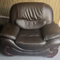 ۲ عدد مبل چرمی‌تک نفره