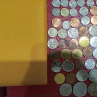 ۴۸عددسکه کلکسیونی بهمراه یک آلبوم زیبا|کلکسیون سکه، تمبر، اسکناس|دوگنبدان, |دیوار