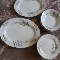 ظروف گل گندمی ژاپنی قدیمی بشقاب گل ویکتوریا فرانسه|ظروف سرو و پذیرایی|یزد, |دیوار