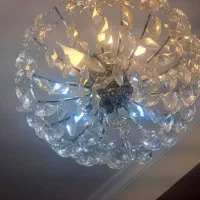 ۲ عدد لوستر با کریستال چک۲ عدد لوستر|لوستر و چراغ آویز|تبریز, |دیوار