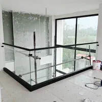 اجرای انواع نرده شیشه ای|مصالح و تجهیزات ساختمان|قم, شهرک سازمان آب|دیوار