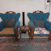 ست ۷نفره همراه میز عسلی و۴ عدد صندلی تک نفره|مبلمان خانگی و میز عسلی|تهران, جی|دیوار