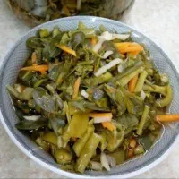 ترشی خرفه تازه به تازه با سرکه خونگی