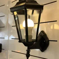 چراغ حیاطی فلزی رنگ کوره ای|لامپ و چراغ|تهران, نیروی هوایی (پیروزی)|دیوار