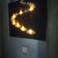 تابلو چراغدار دکوری زیبا