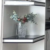 کابینت دکوری تمام MDF|کتابخانه، شلف، قفسه‌های دیواری|میانه, |دیوار
