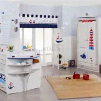 سرویس خواب کامل نوزادی طرح کاپیتان برند آپادانا