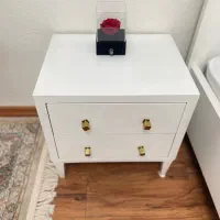 تخت خواب، پاتختی، میز آرایش و تشک|تخت و سرویس خواب|تهران, اکباتان|دیوار