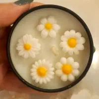 شمع قوطی گل ریز