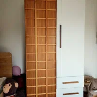 ست تخت و کمد کودک برند ژیک (تمیز و سالم)|تخت و سرویس خواب|گرگان, |دیوار