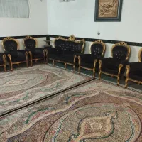 مبلمان ۹ نفره سلطنتی|مبلمان خانگی و میز عسلی|قم, سراجه (۱۵ خرداد)|دیوار