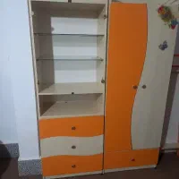 کمد دوتایی کودک باتخت و میز تحریر
