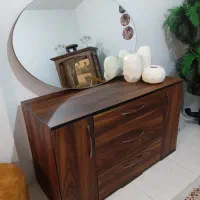 کنسول MDF جادار با آینه cnc نو نو