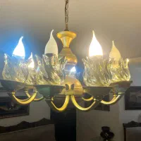 لوستر 10شاخه طلایی