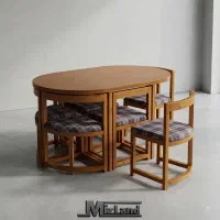 میز و صندلی بیضی شکل آلون