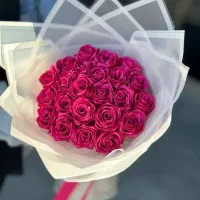 دسته گل و باکس گل روبانی دست ساز