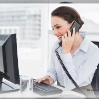 بازاریاب تلفنی قهوه خانم کارشناس فروش تلفنی