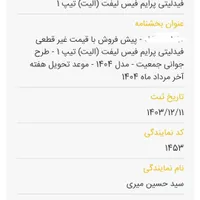 فیدلیتی Elite 5 seater، مدل ۱۴۰۴