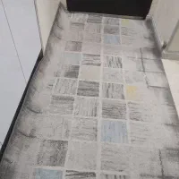 گلیم فرش طوسی سفید