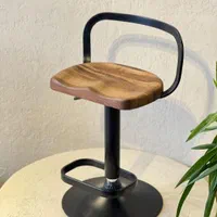 صندلی اپن کانتر جکدار و ثابت(کف چوبی،گردو و راش)
