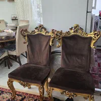 مبل چوبی ۷ نفره و دو میزبان و پایه میز ناهار خور|مبلمان خانگی و میز عسلی|تهران, مجیدآباد|دیوار