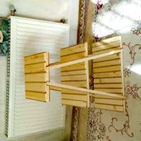 جفت کن چوبی محکم تمیز و قفس چوبی کلبه ای نو|لوازم جانبی حیوانات|میبد, |دیوار