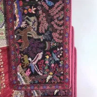 پشتی دست باف سنتی نقشه کاشان ۳ عددی